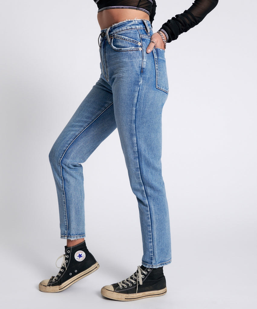 Berlin Blue Legend High Waist Mom Jeans - One Teaspoon
