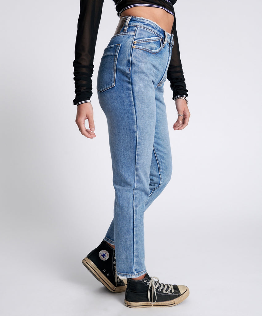 Berlin Blue Legend High Waist Mom Jeans - One Teaspoon