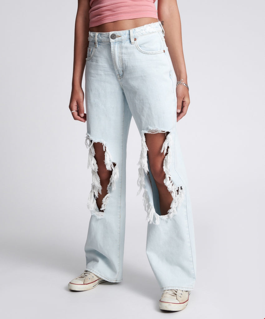 Le Surf Jackson Mid Waist Wide Leg Jeans - One Teaspoon