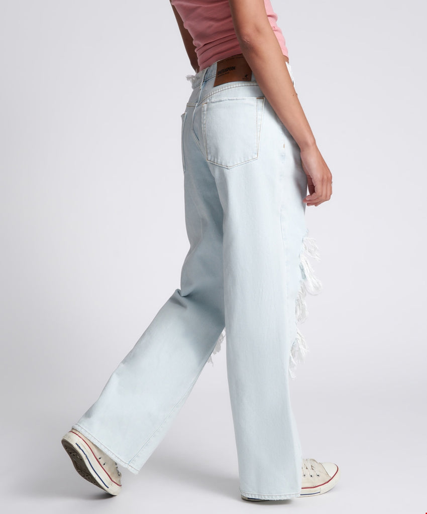 Le Surf Jackson Mid Waist Wide Leg Jeans - One Teaspoon