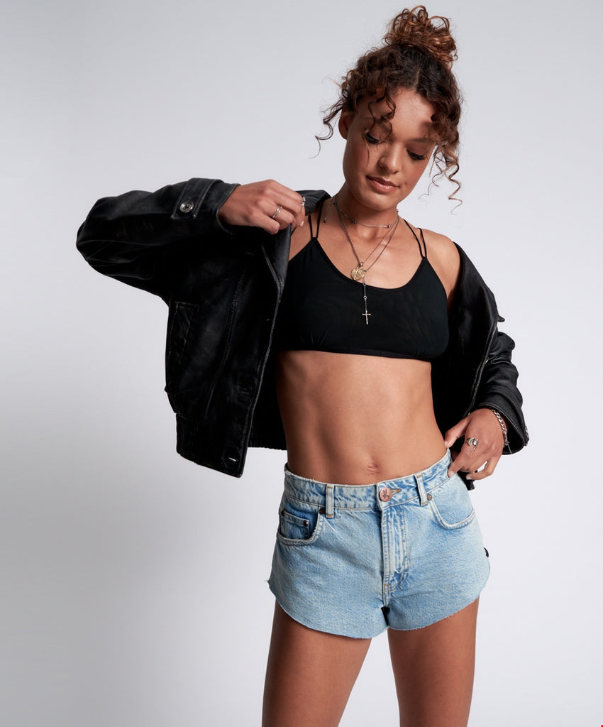 Kansas Acid The One Fitted Cheeky Denim Short - One Teaspoon