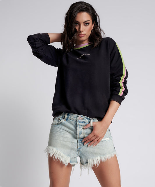 Kansas Blue Outlaws Mid Length Denim Short - One Teaspoon