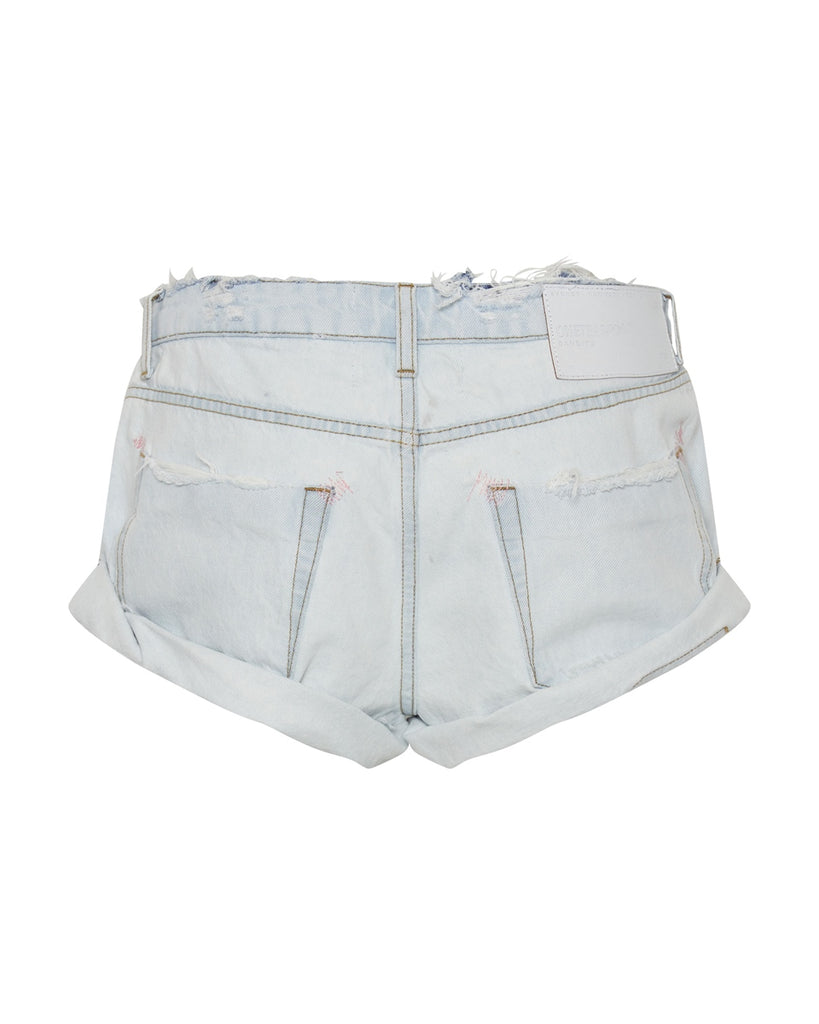 Bel Air Blue Bandits Low Waist Denim Shorts - One Teaspoon
