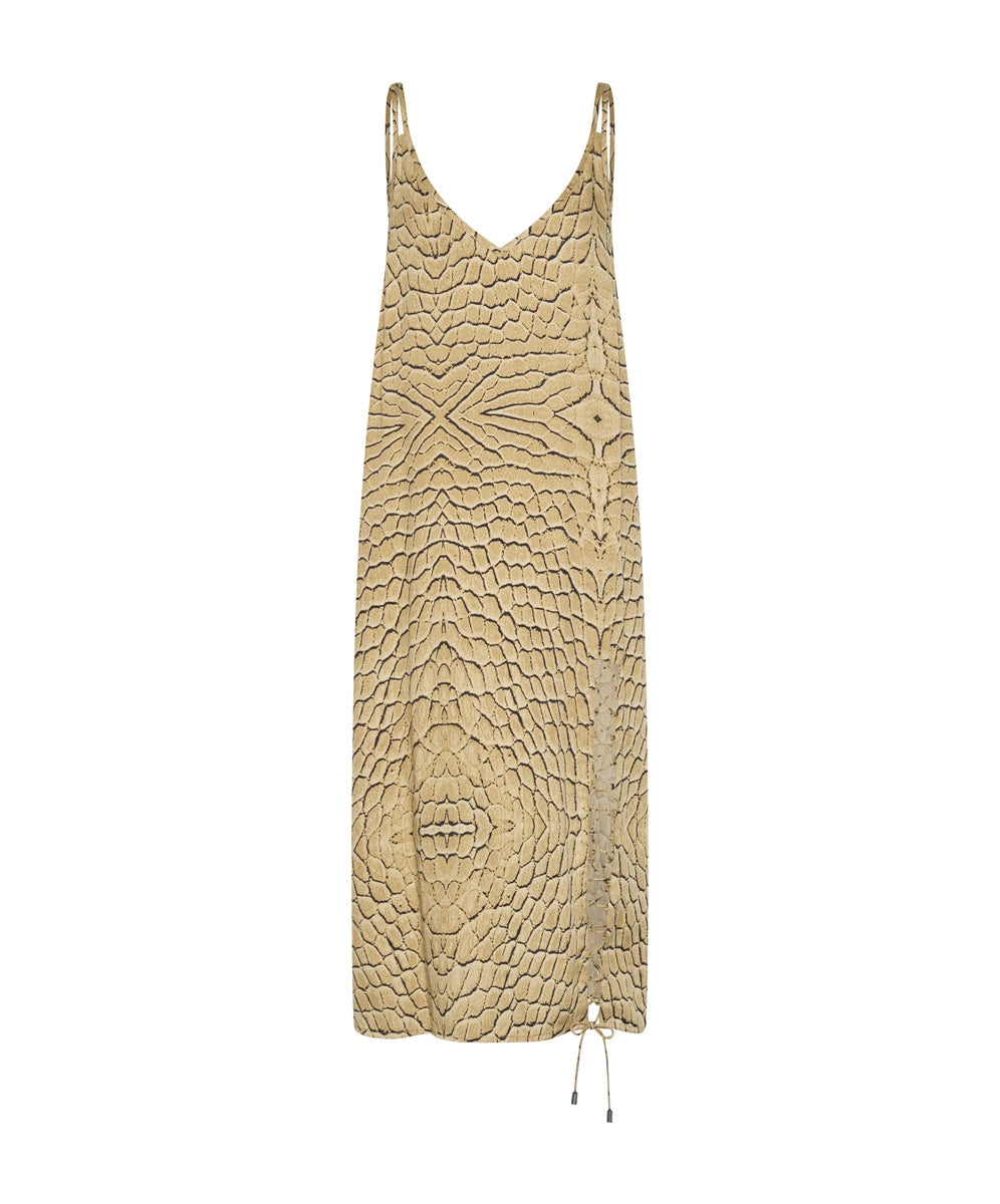 Delusion Laced Up Sliced Dress - ONE TEASPOON