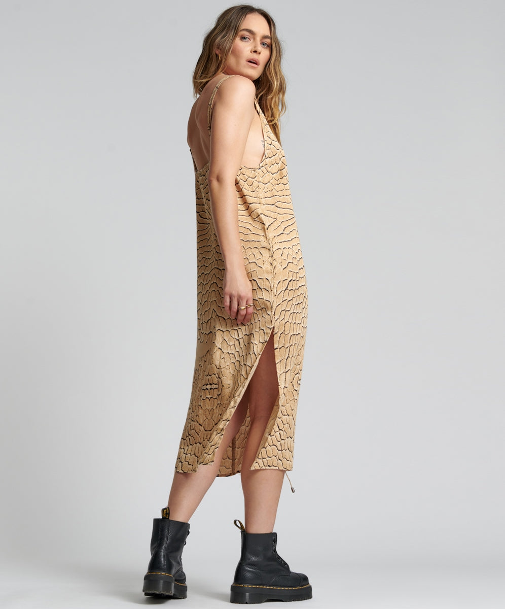 Delusion Laced Up Sliced Dress - ONE TEASPOON