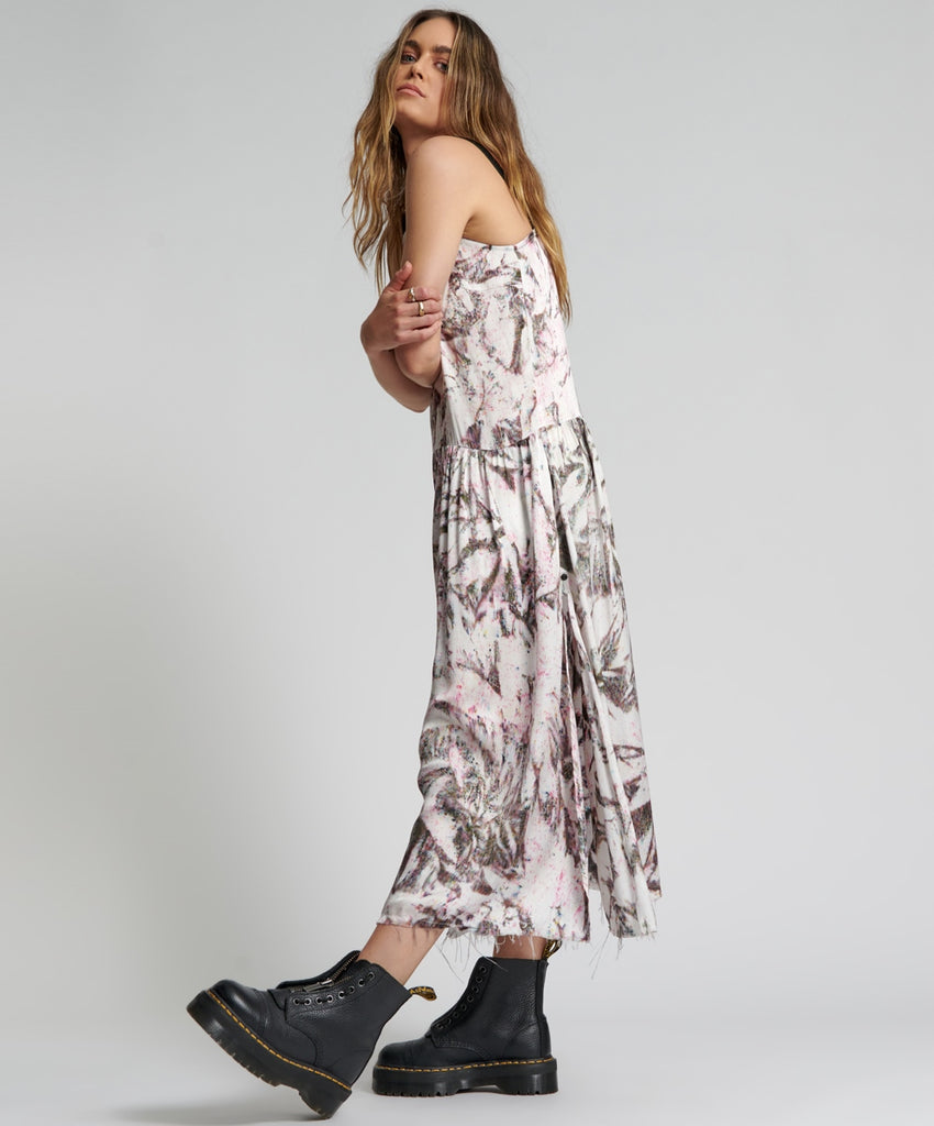 Illusions Runaway Hand Printed Cami Dress  - ONE TEASPOON