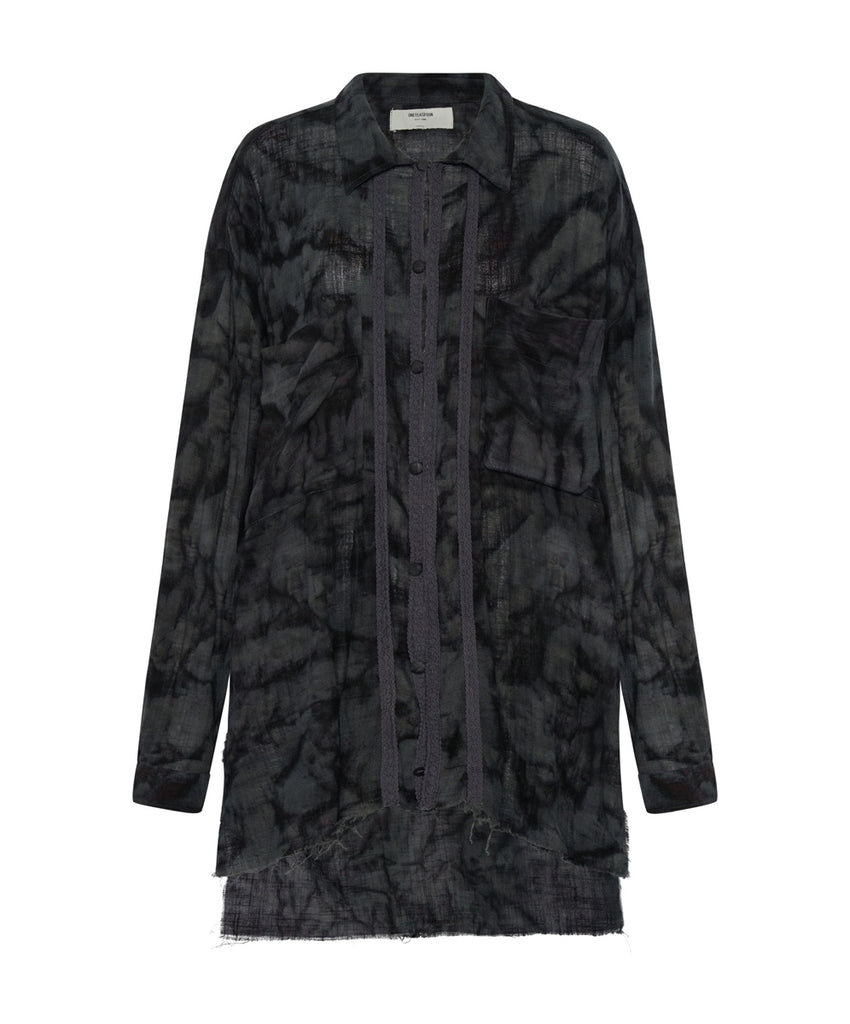 Resonance Muslin Longline Shirt - ONE TEASPOON