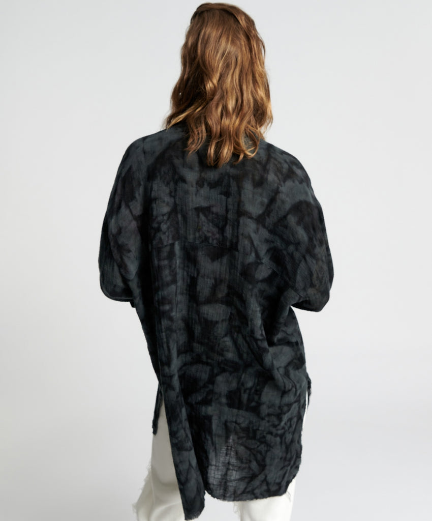 Resonance Muslin Longline Shirt - ONE TEASPOON