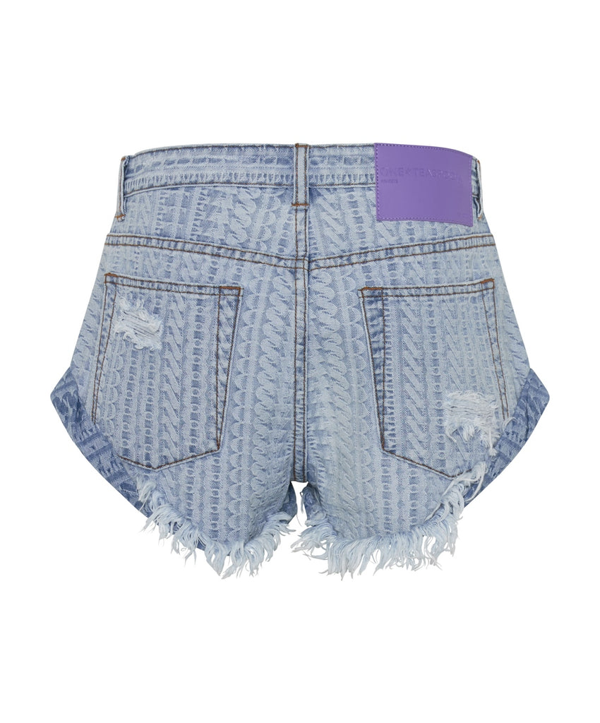 On Repeat Bandit Low Waist Denim Shorts - One Teaspoon