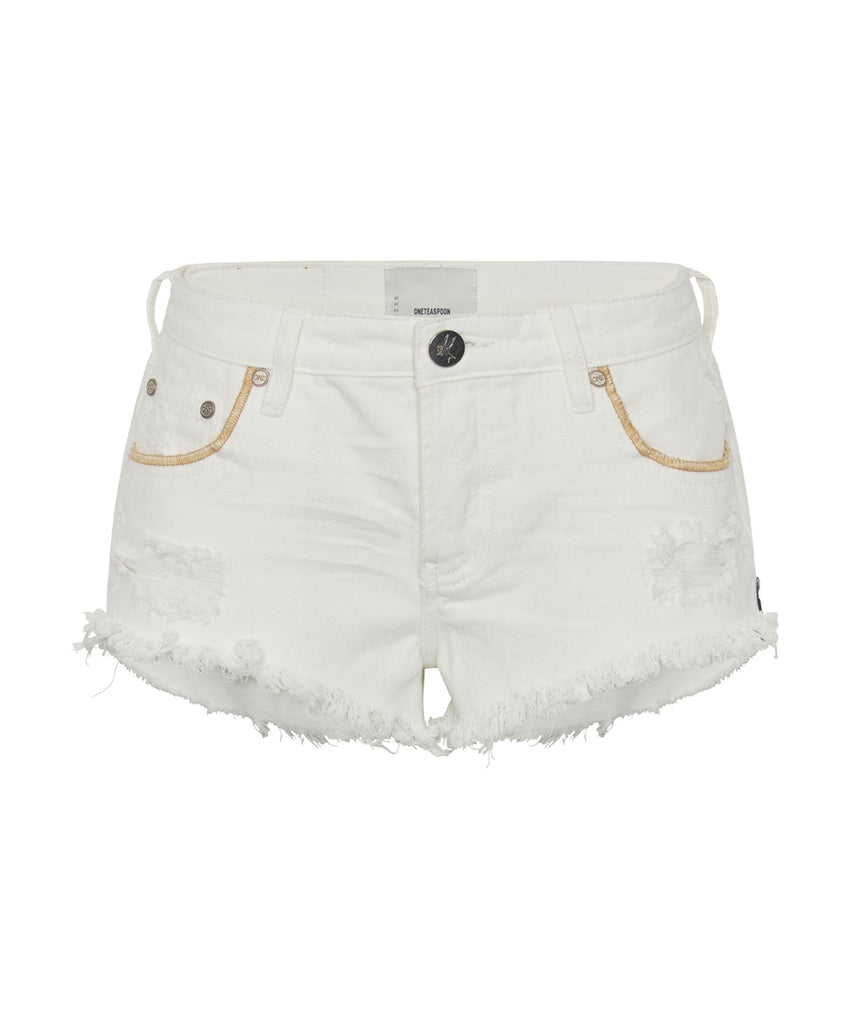 Pearl Bonitas Low Waist Denim Short - ONE TEASPOON