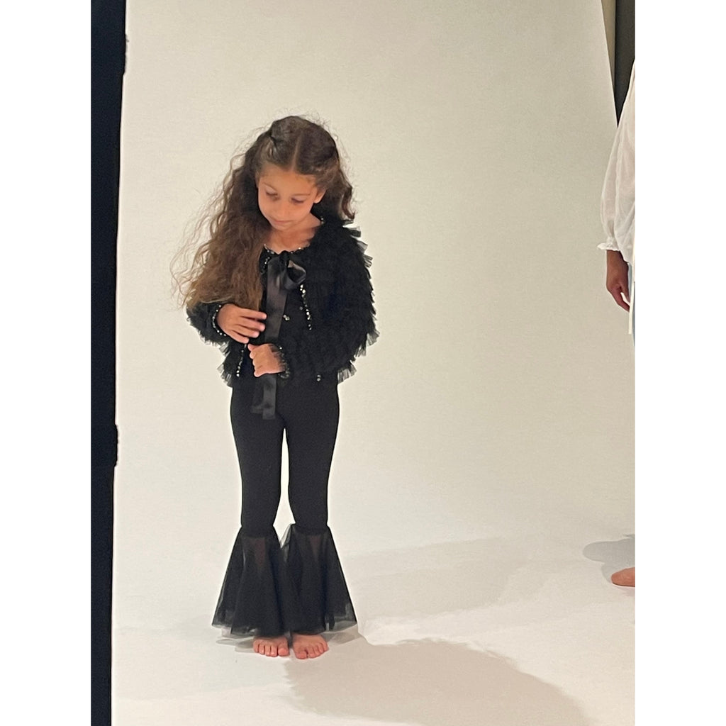 Tween Tulle Bell Bottom Pants