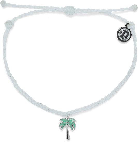 Pura Vida Paradise Palm Silver Bracelet