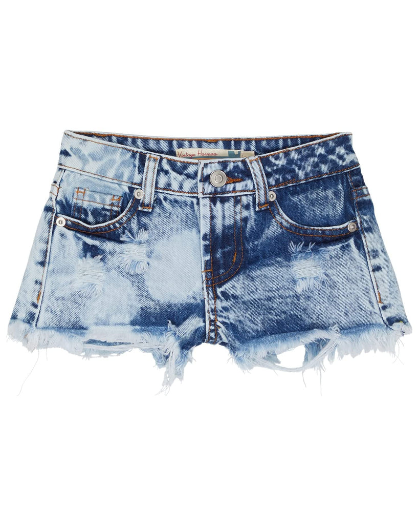 VH Acid Blue Splotch Denim Shorts