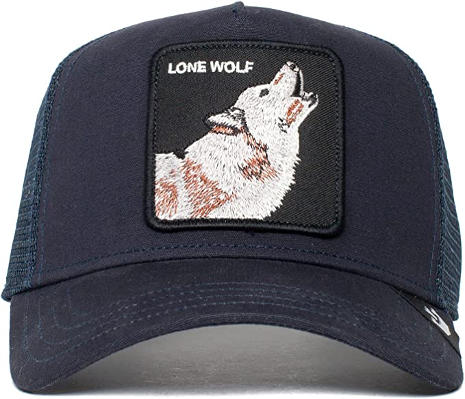 The Lone Wolf Navy Trucker Hat - Goorin Bros
