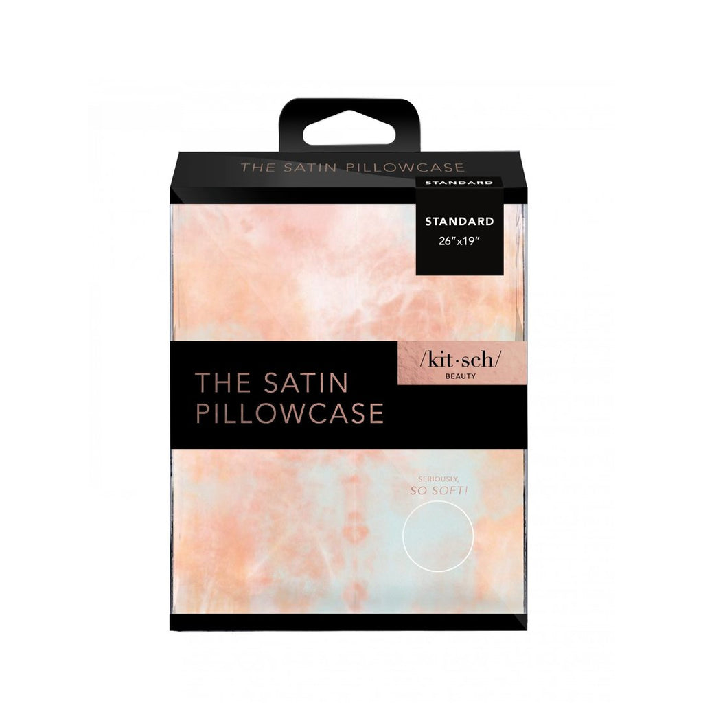 Kitsch  Sunset Tie Dye Satin Pillowcase - Standard Size 26 x 19