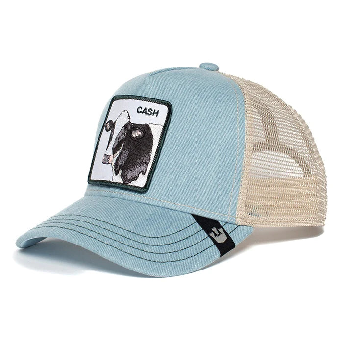 The Cash Cow Blue Trucker Hat - Goorin Bros