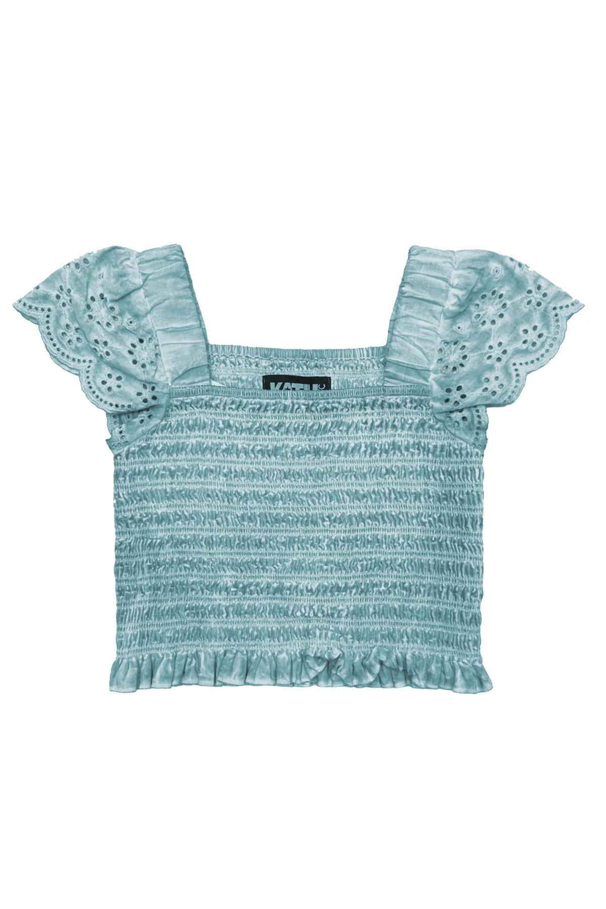 Faye Eyelet Smocked Top (Tweens) Katiej NYC