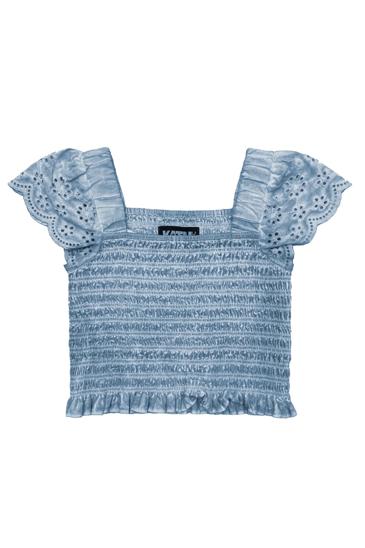 Faye Eyelet Smocked Top (Tweens) Katiej NYC