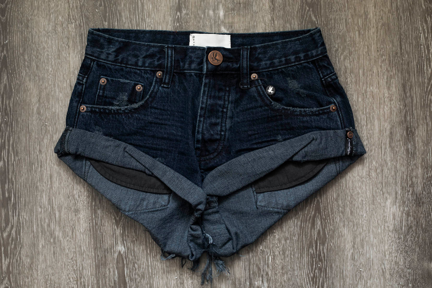 Fox Black Low Waist Bandits - One Teaspoon