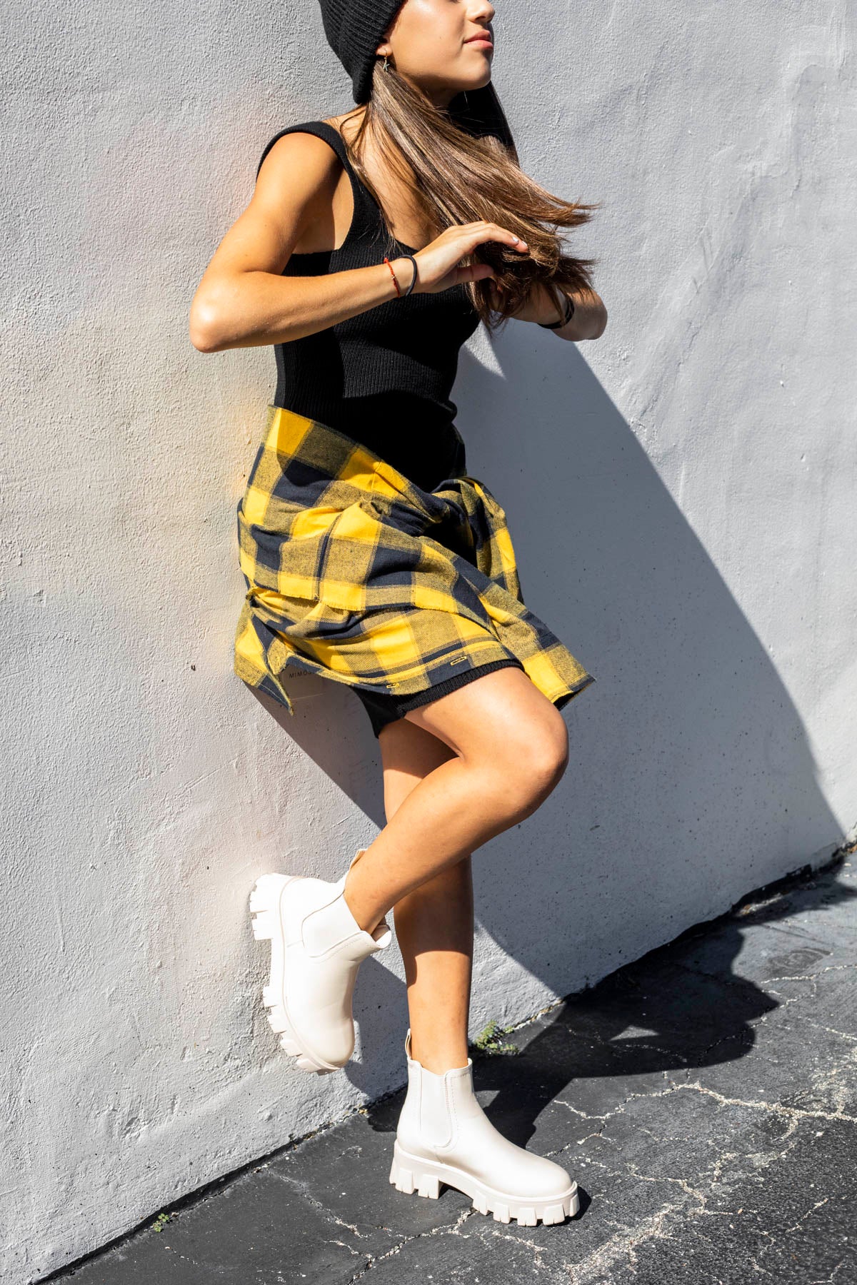 Natural Lug Bootie Boots - NB