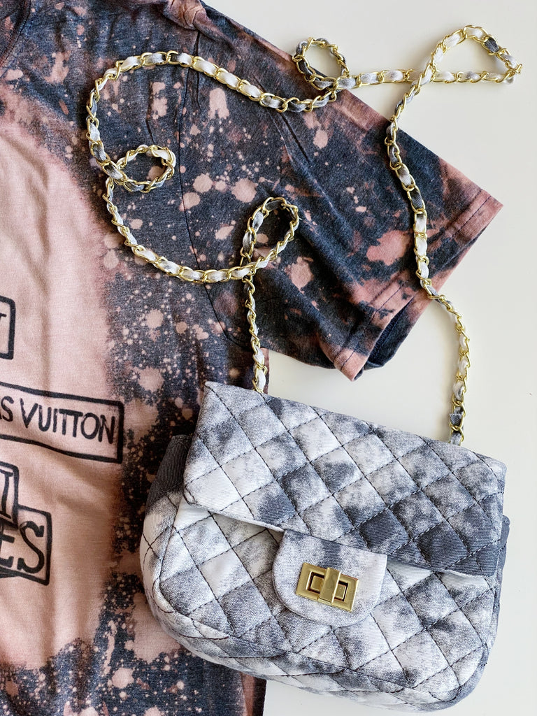 Mini Acid Wash Crossbody Bag - BC