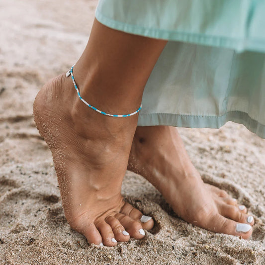 Pura Vida Ventura Stretch Bead Anklet