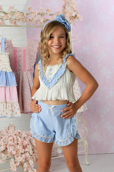 Couture Romilly Short Set Sky/White