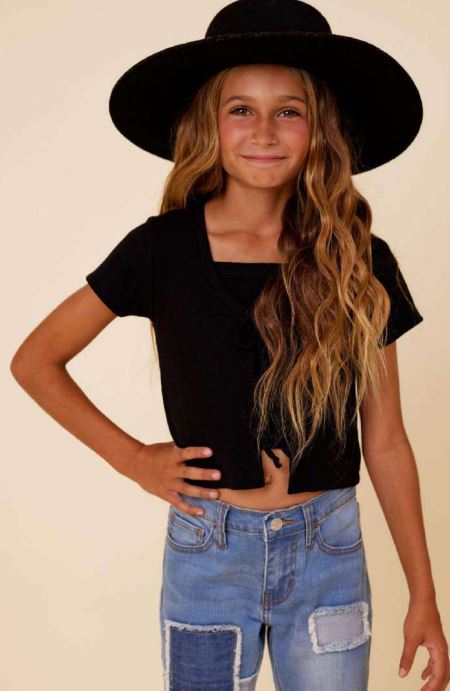 VH Girl's Tie Front & Tank Two - Piece Set