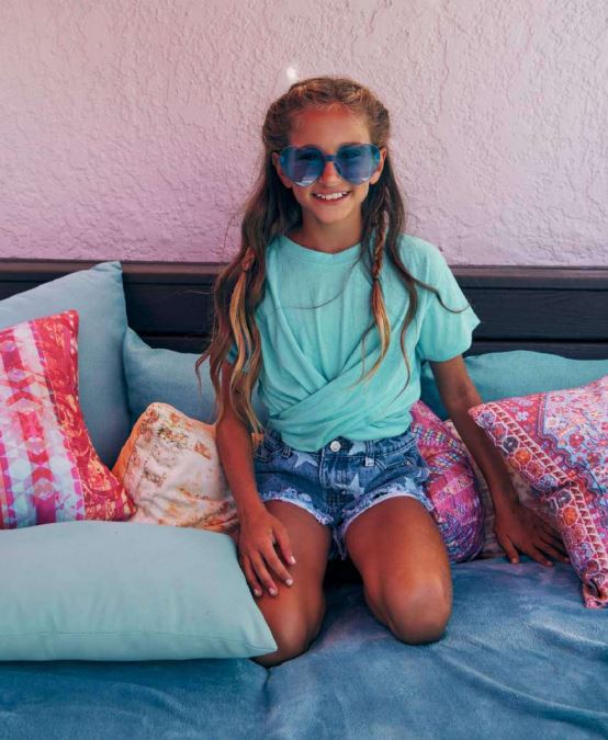 VH Girl's Twist Tie Back Shirt