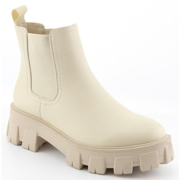 Natural Lug Bootie Boots - NB