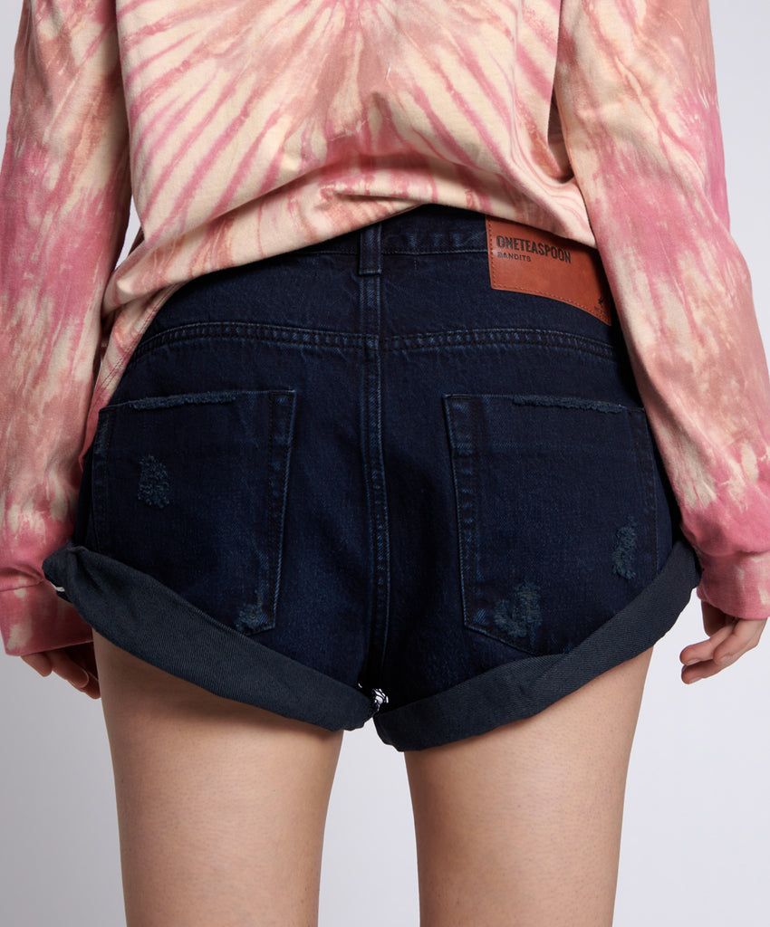 Fox Black Low Waist Bandits - One Teaspoon