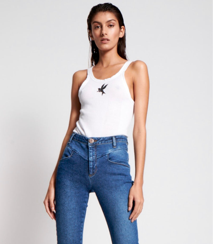 Bower Bird Singlet - ONE TEASPOON TANK TOP