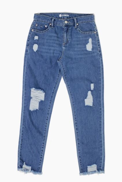 Destructed Weekender Jeans Tweens - Tractr