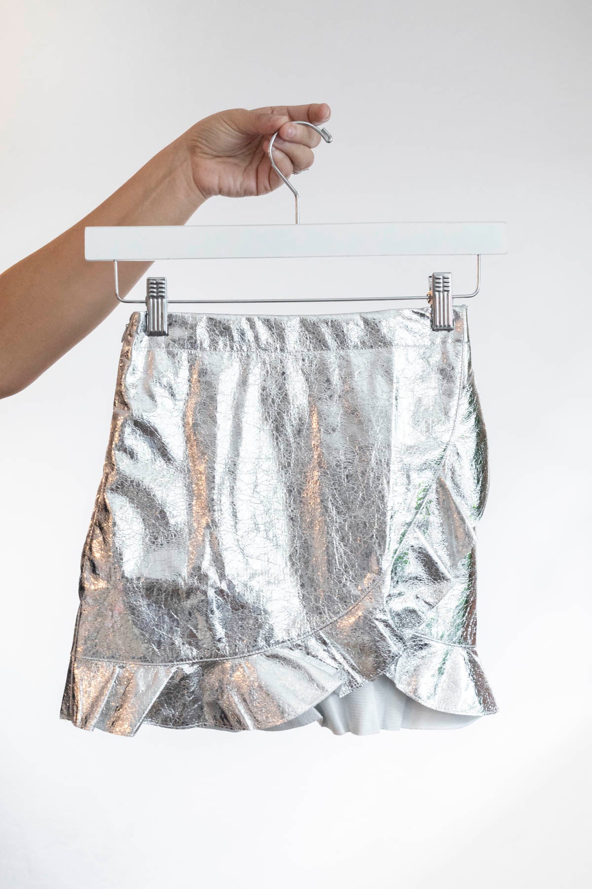 Silver Astronaut Mini Skirt - LO