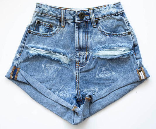 Medusa Bandits High Waist Denim Shorts - One Teaspoon