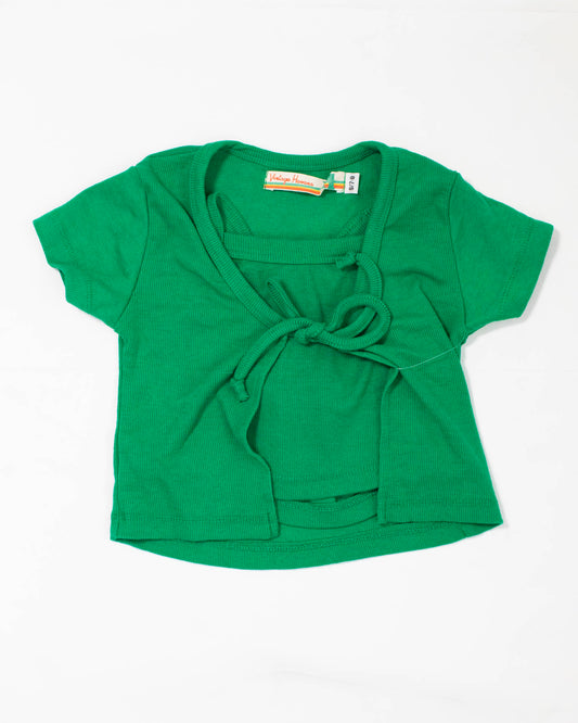 VH Girl's Tie Front & Tank Two - Piece Set