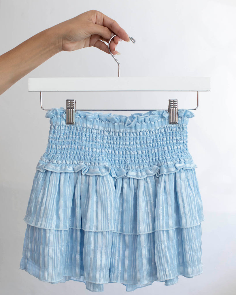 Talia Blue Lurex Skirt (Tweens) Katiej NYC