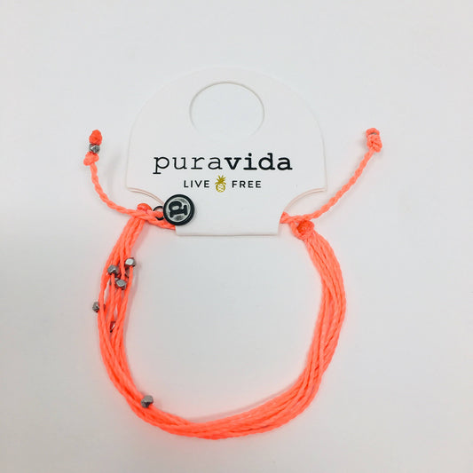 Pura Vida Strawberry Silver Malibu Bracelet