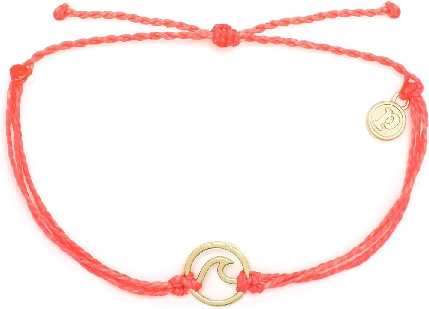 Pura Vida Strawberry Gold Wave Charm Bracelet