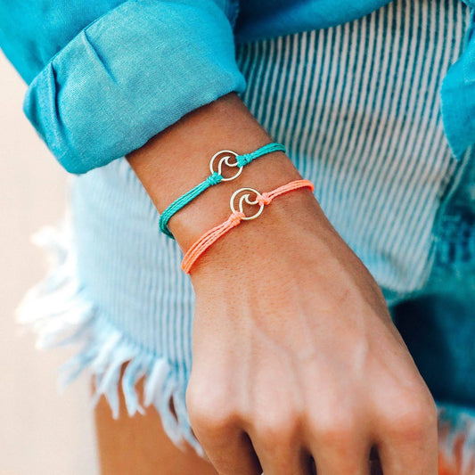Pura Vida Strawberry Gold Wave Charm Bracelet