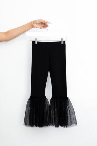 Tween Tulle Bell Bottom Pants
